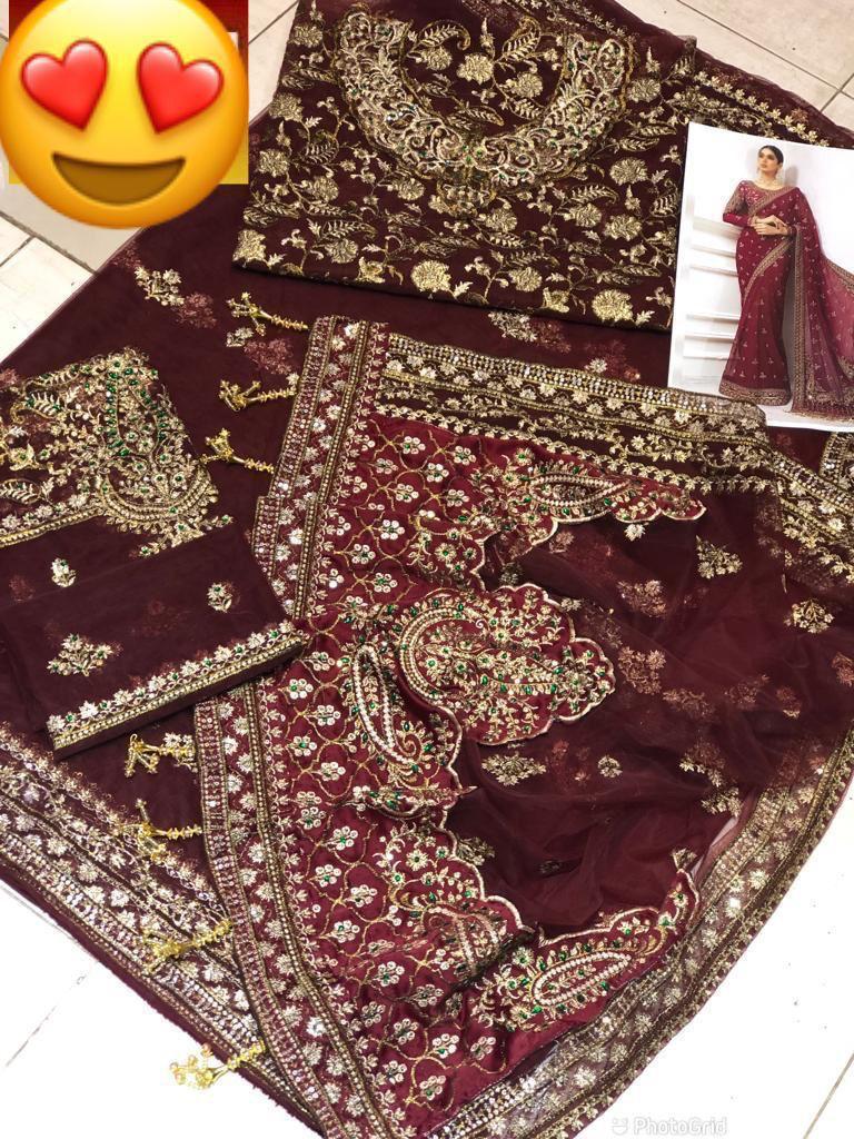 Maria B Saree – Wedding Collection (Premium Edition)