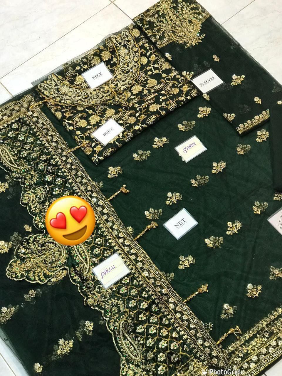 Maria B Saree – Wedding Collection (Premium Edition)