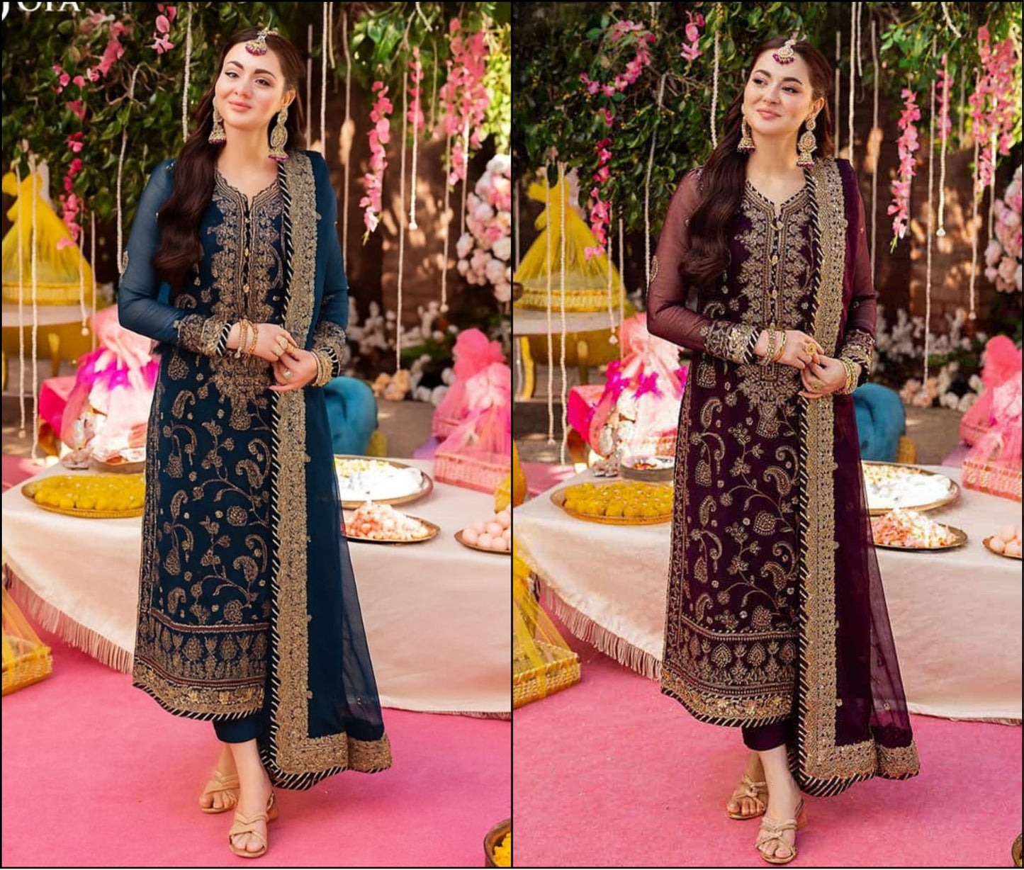 Asim Jofa – Fancy Embroidered Chiffon 3-Piece Suit